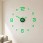 Halovana – Glow-in-the-Dark DIY Wall Clock, Frameless 3D Modern Home Decor