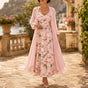 Florenza – Two-Piece Floral Maxi Dress with Sheer Duster