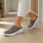 Stride & Soft – Women's Slip On Platform Mesh Sneakers, Breathable Non-Slip Mules