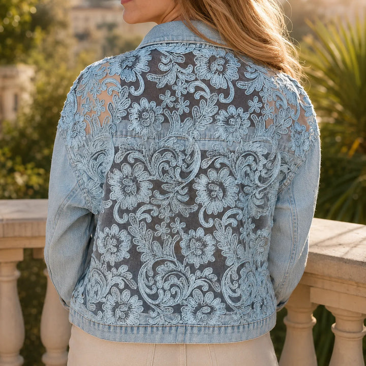 Florenza – Floral Lace-look Patchwork Jacket for Women