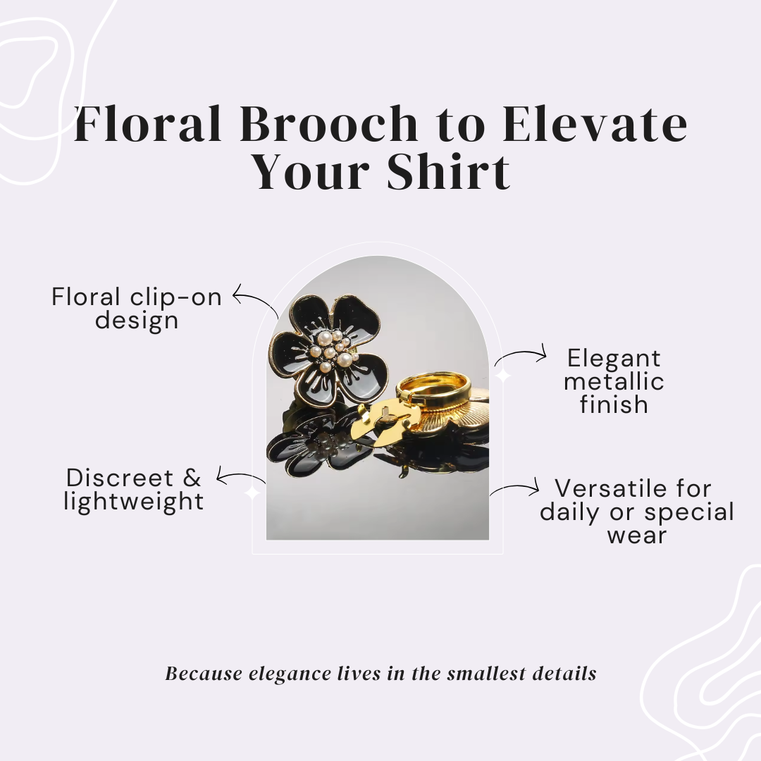 Petaline™ – Silk Flower Shirt Pin (35% Off)