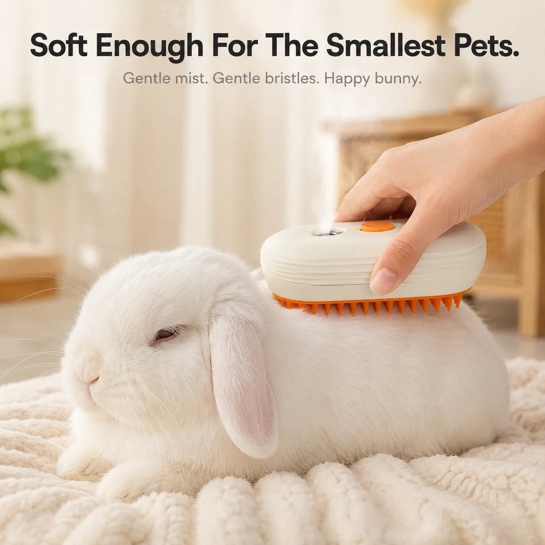 Purrly – Misting Grooming Brush for Cats, Dogs and Small Pets