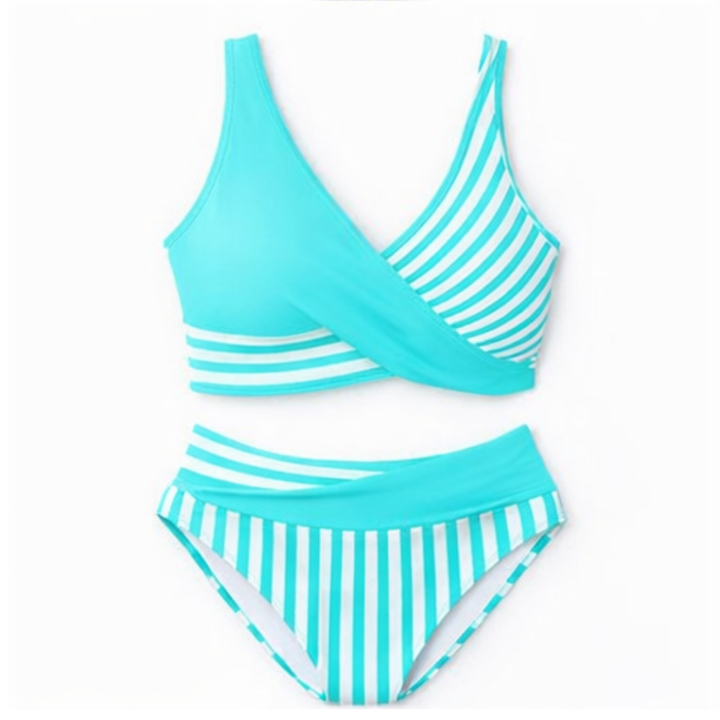 Marivela – Women's Wrap-Front High-Waist Bikini Set