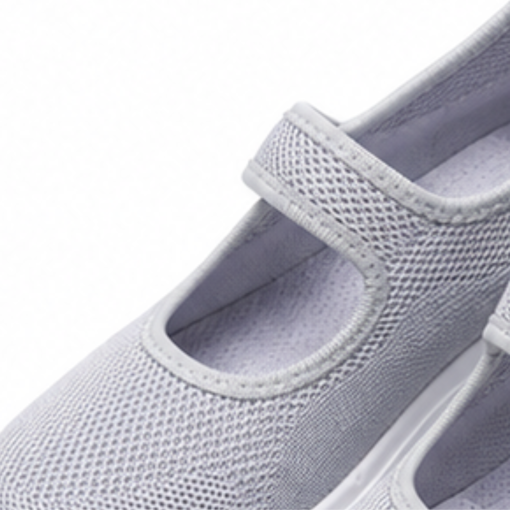 Elevana – Mesh Mary Jane Adjustable Strap Walking Shoe