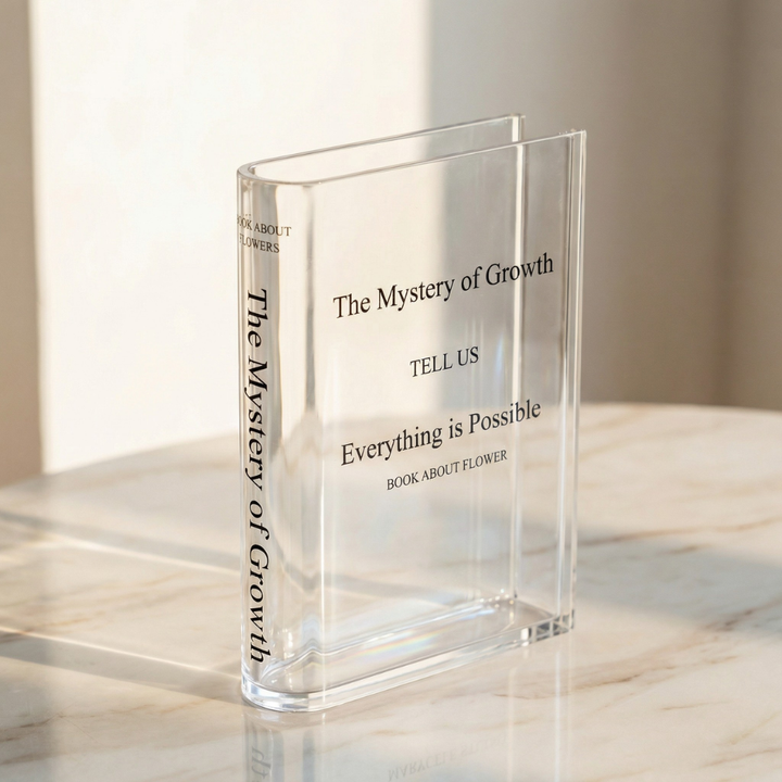 Florenza – Transparent Book Vase for Flowers