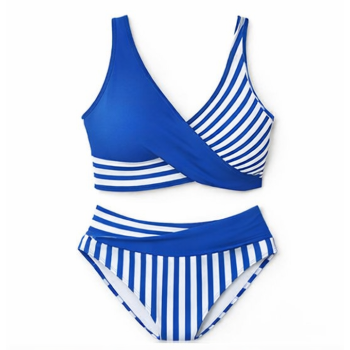 Marivela – Women's Wrap-Front High-Waist Bikini Set