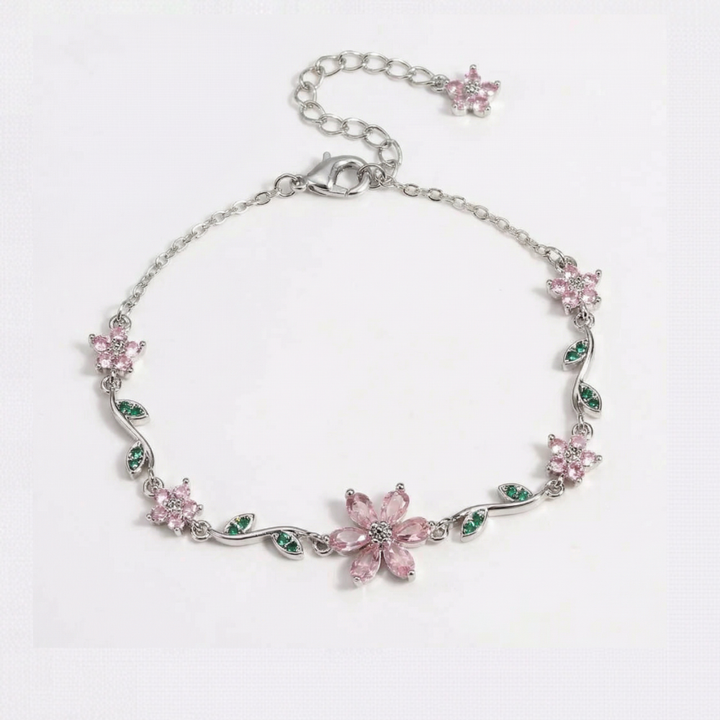 Florelle – Crystal Flower Vine Bracelet
