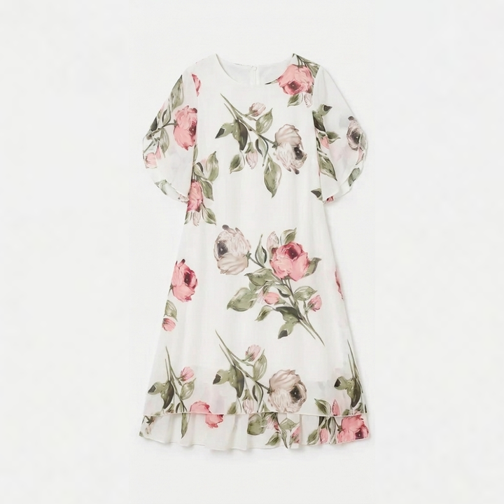 Floressa – Women's Floral Chiffon Midi Dress