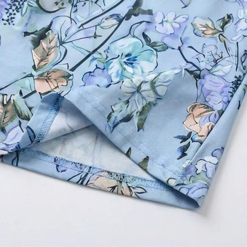 Florenza – Women's Lace Yoke Floral Blouse