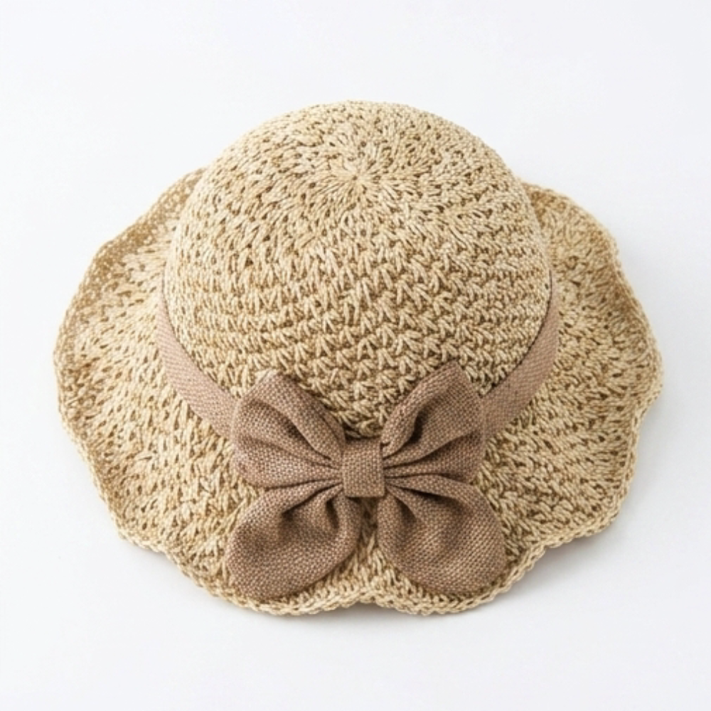 Bellabrim – Woven straw hat with bow detail