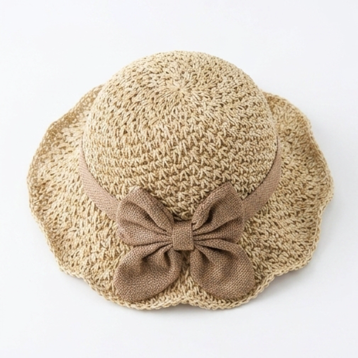 Bellabrim – Woven straw hat with bow detail