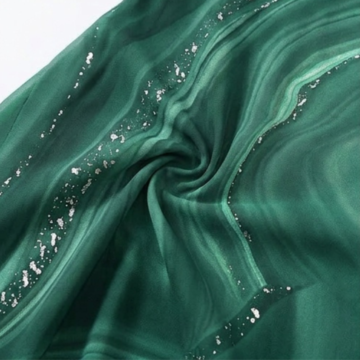 Osyla – Women's Flowing Marbled Midi Dress