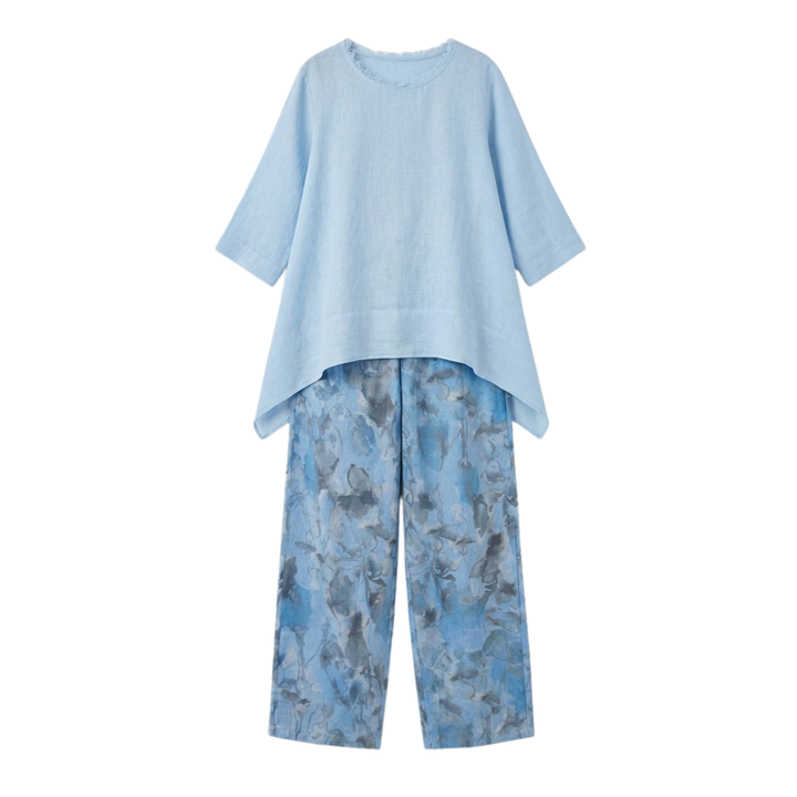 Linova™ – Artful Linen Two-Piece for Easy Days