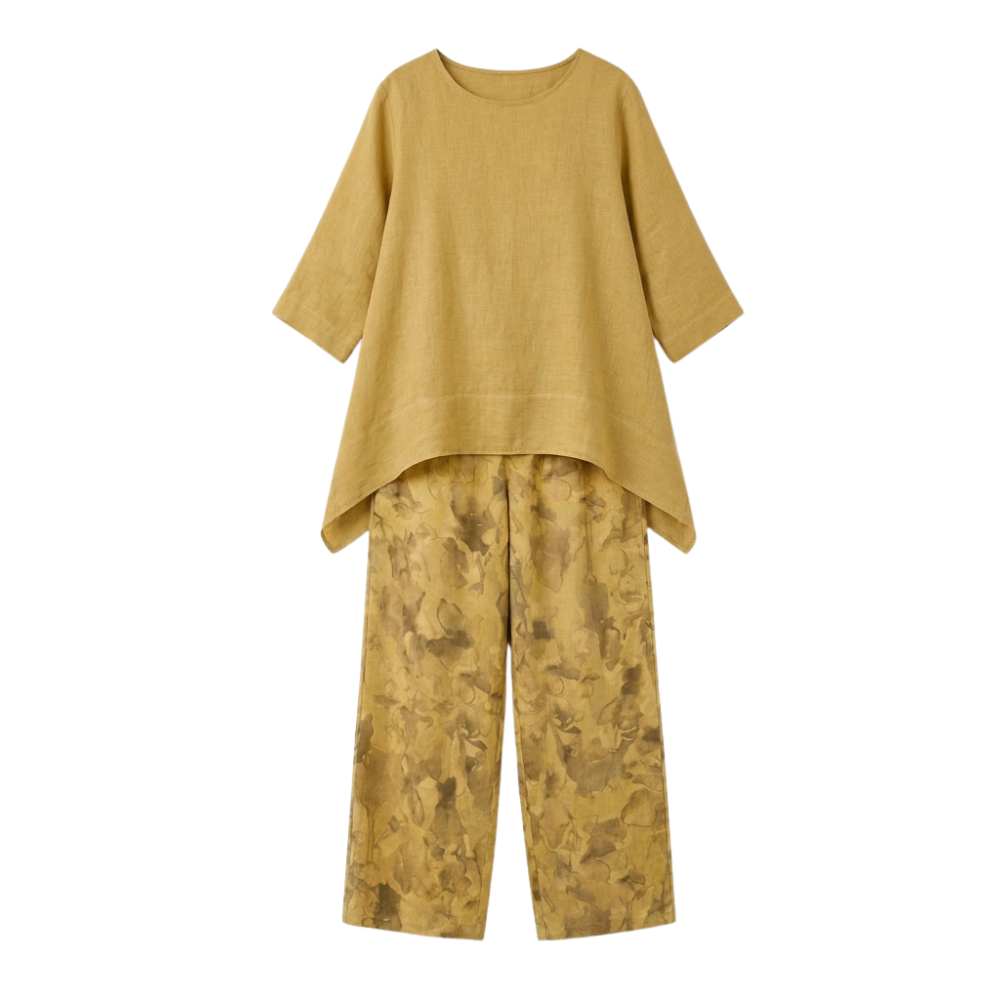 Linova™ – Artful Linen Two-Piece for Easy Days