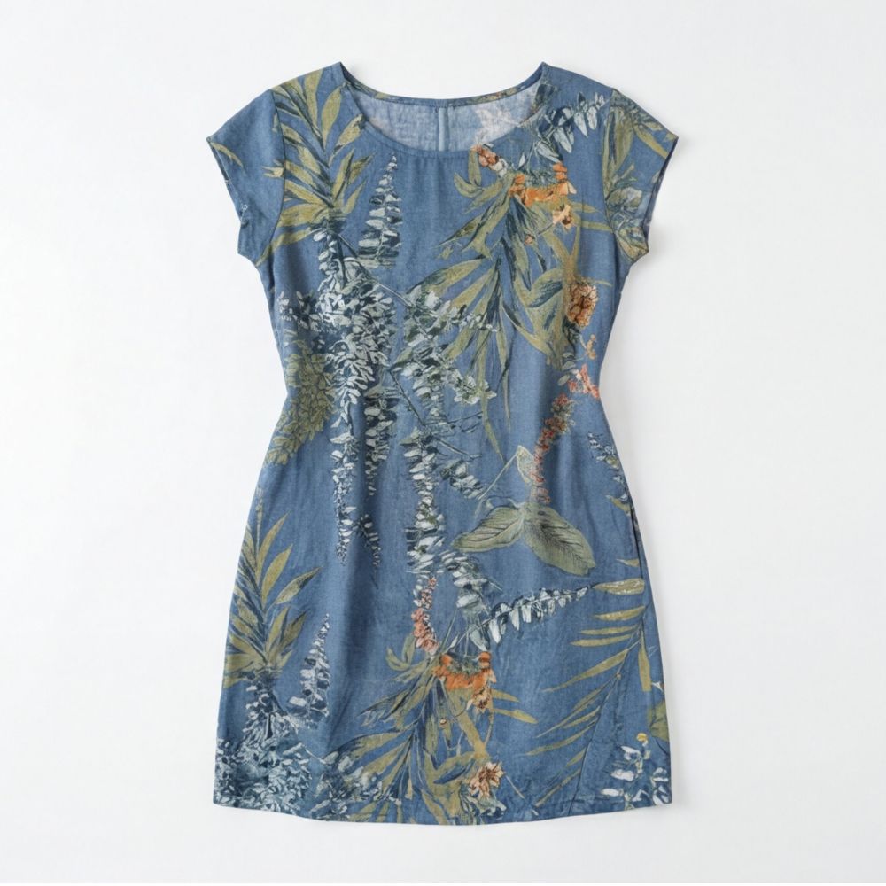 Floressa™ Botanical Print Cotton Pocket Dress