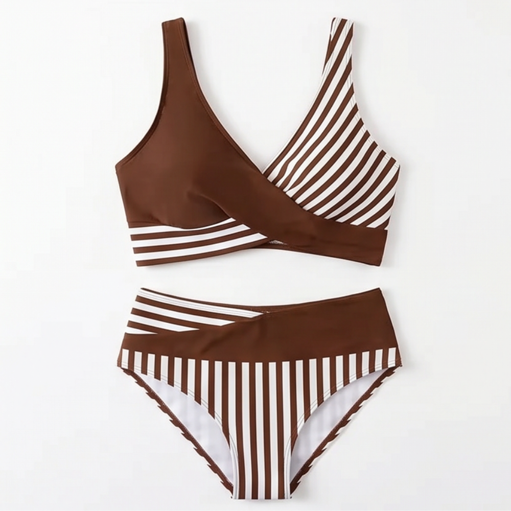 Marivelle – Women's Wrap-Front High-Waisted Bikini