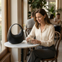 Lunaire – Sculpted Crescent Shoulder Bag