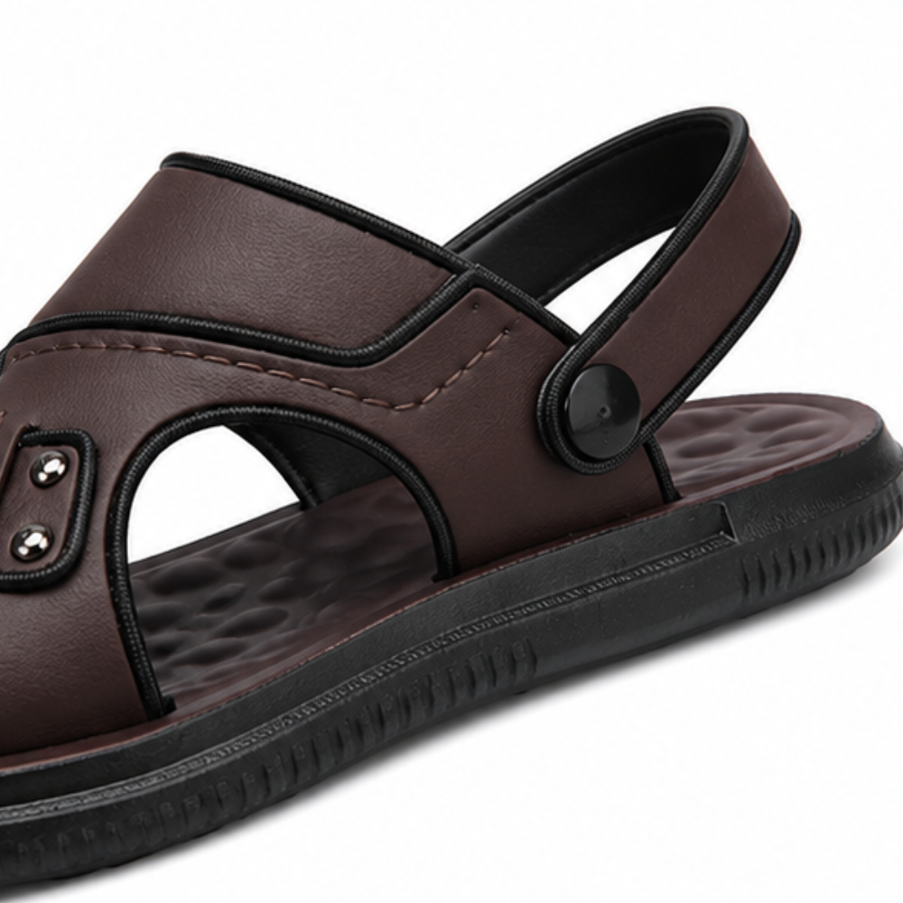Solestride – Massaging Footbed Comfort Slide Sandals