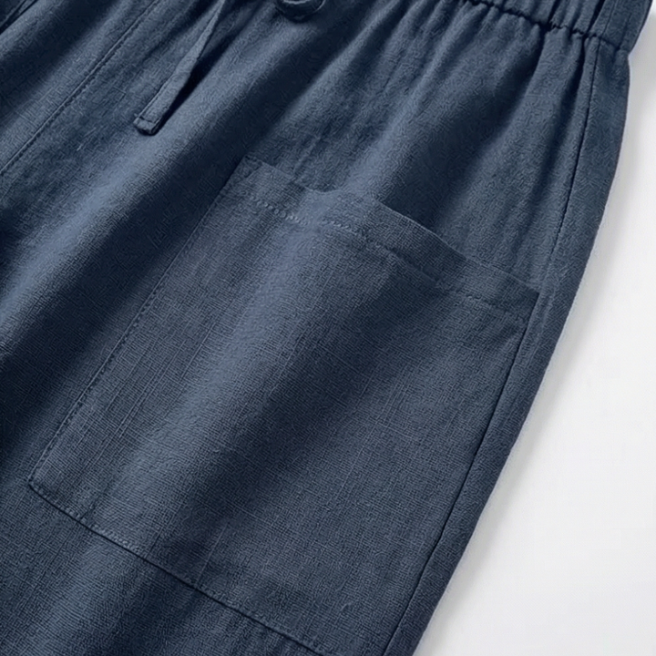 Breezlin™ – Lightweight Summer Capris with Button Hem