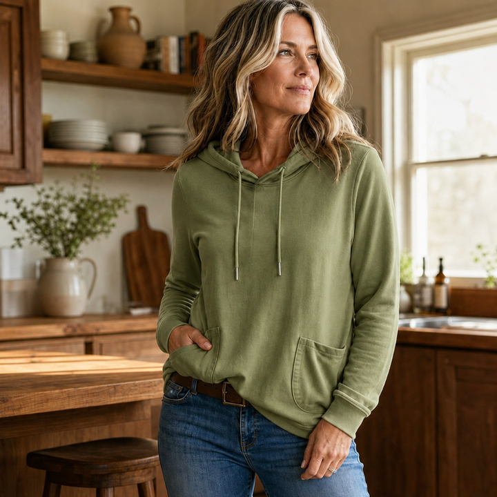 Wearbella – Drawstring Hoodie Sweater With Pockets