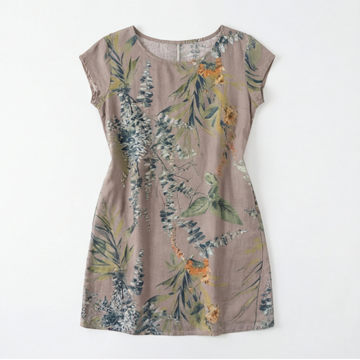 Floressa™ Botanical Print Cotton Pocket Dress