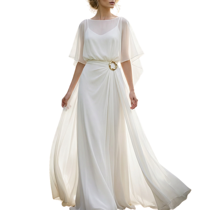 Velaire – Cape Sleeve Top and Wrap Pants Set for Women