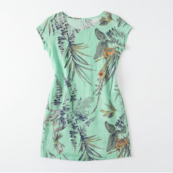 Floressa™ Botanical Print Cotton Pocket Dress