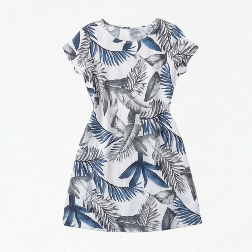 Floressa™ Botanical Print Cotton Pocket Dress