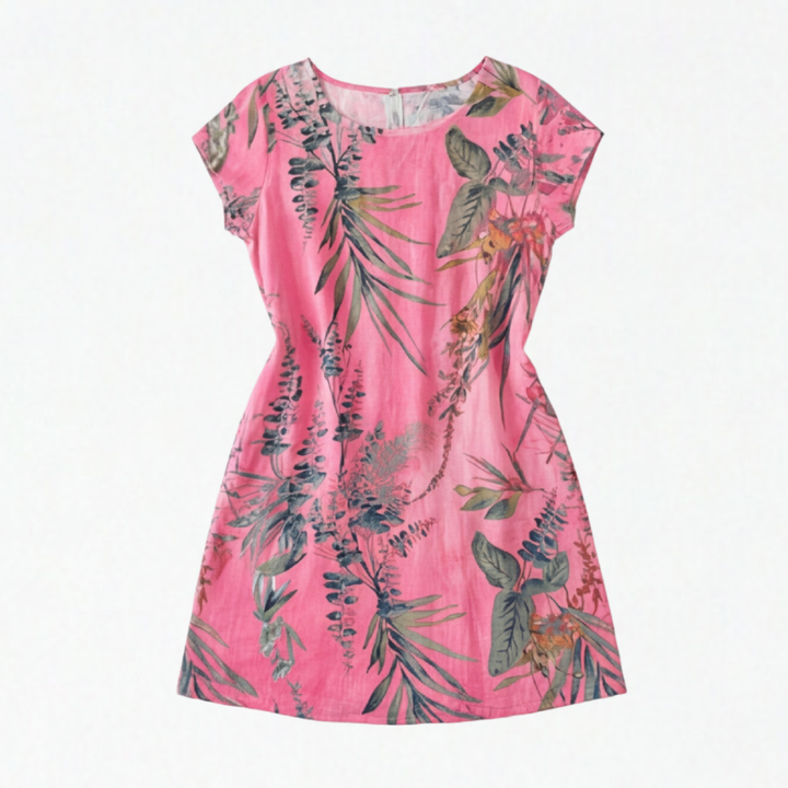Floressa™ Botanical Print Cotton Pocket Dress