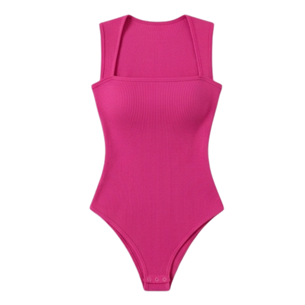 Snatella – Snatched Square Neck Bodysuit for Everyday Layering