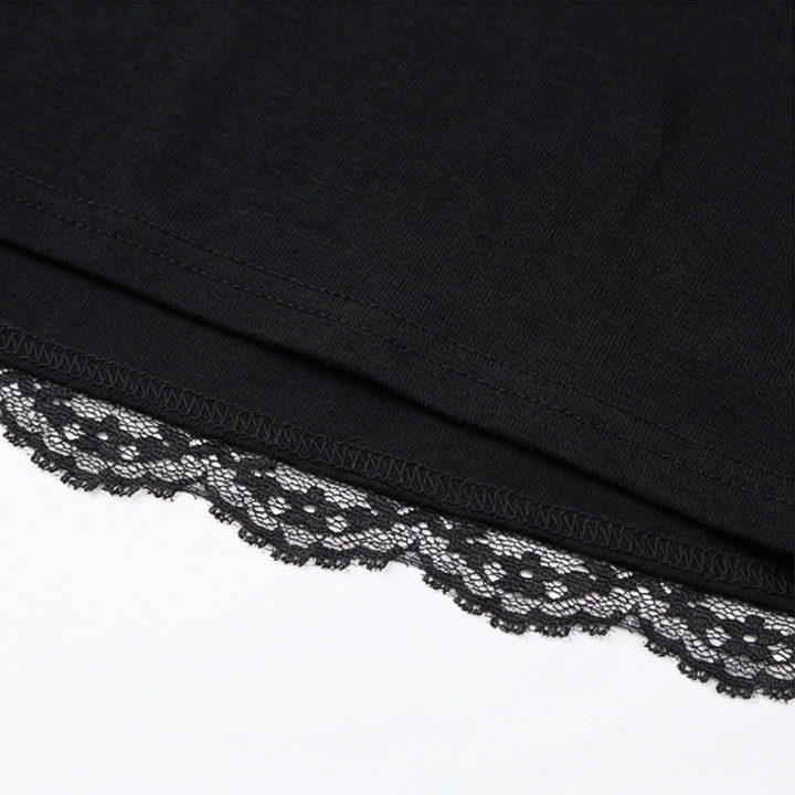 Lacelle – Women's Sheer Floral Lace Sleeve Top