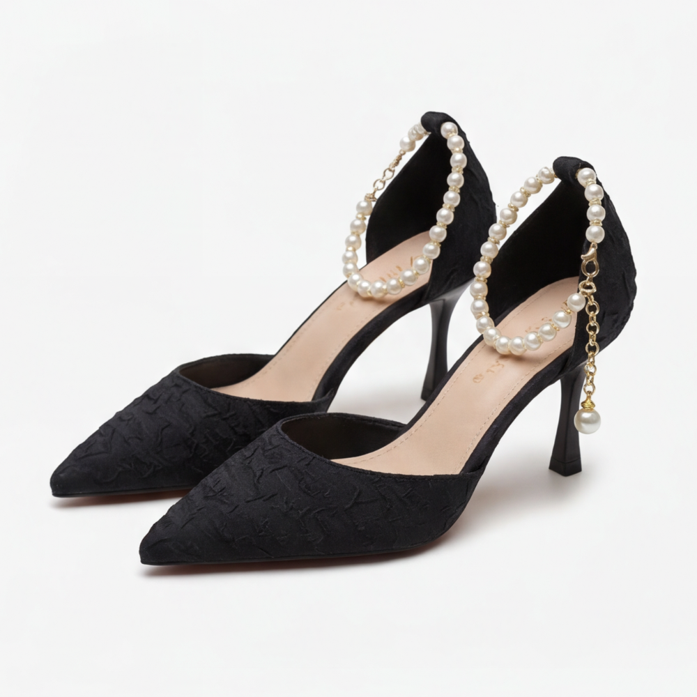 Lusoire – Glossy D'Orsay Stiletto Heels for Women