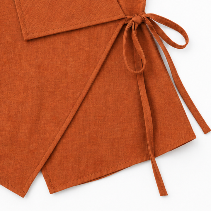 Wraverly – Adjustable Side-Tie Ruched Wrap Tank