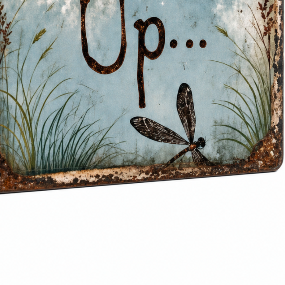 Lunavia™ – Rustic Moon Metal Sign for Porch and Garden