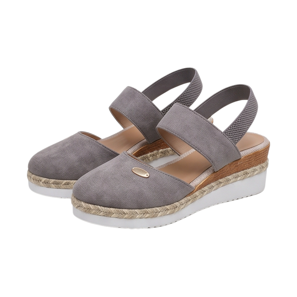 Stepwell – Cushioned espadrille wedge sandals