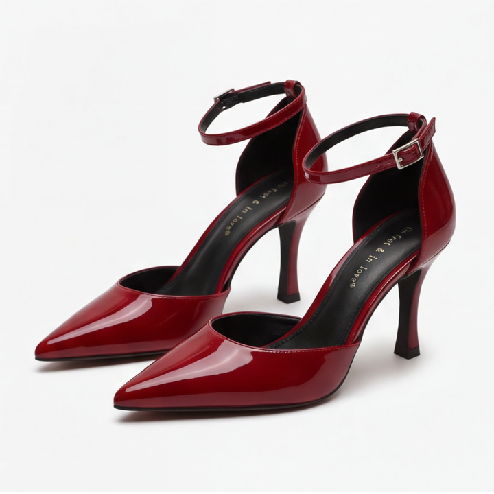 Lusoire – Glossy D'Orsay Stiletto Heels for Women