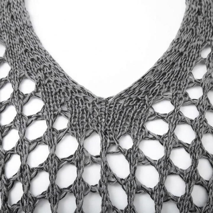 Covena – Women's breezy crochet knit layering top
