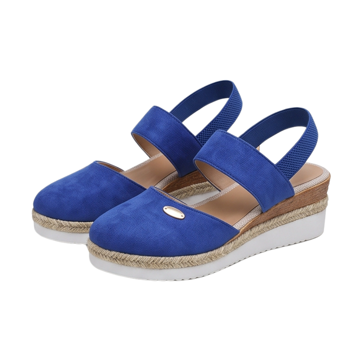 Stepwell – Cushioned espadrille wedge sandals