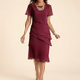 Velara – Women's elegant ruffle midi dress
