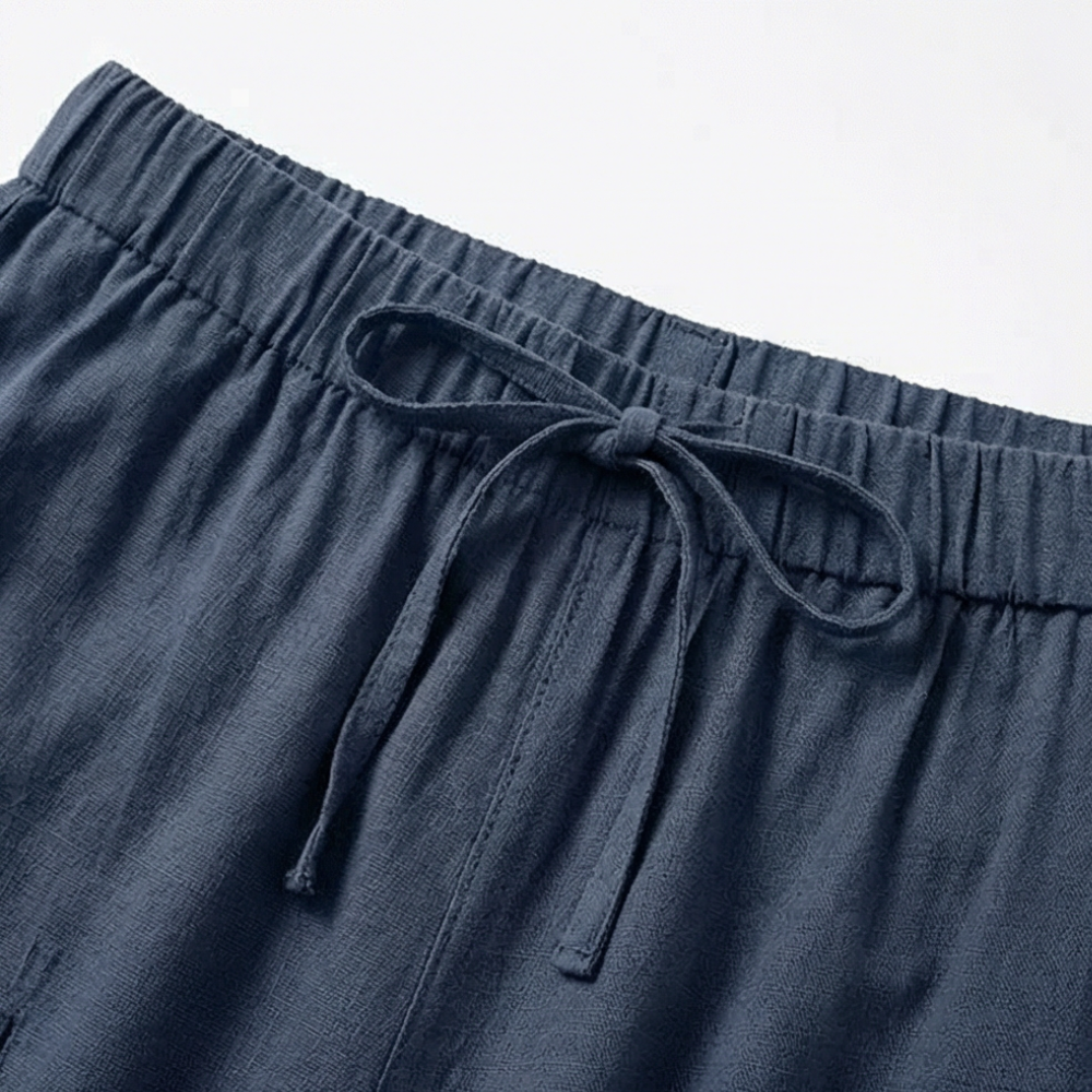 Breezlin™ – Lightweight Summer Capris with Button Hem