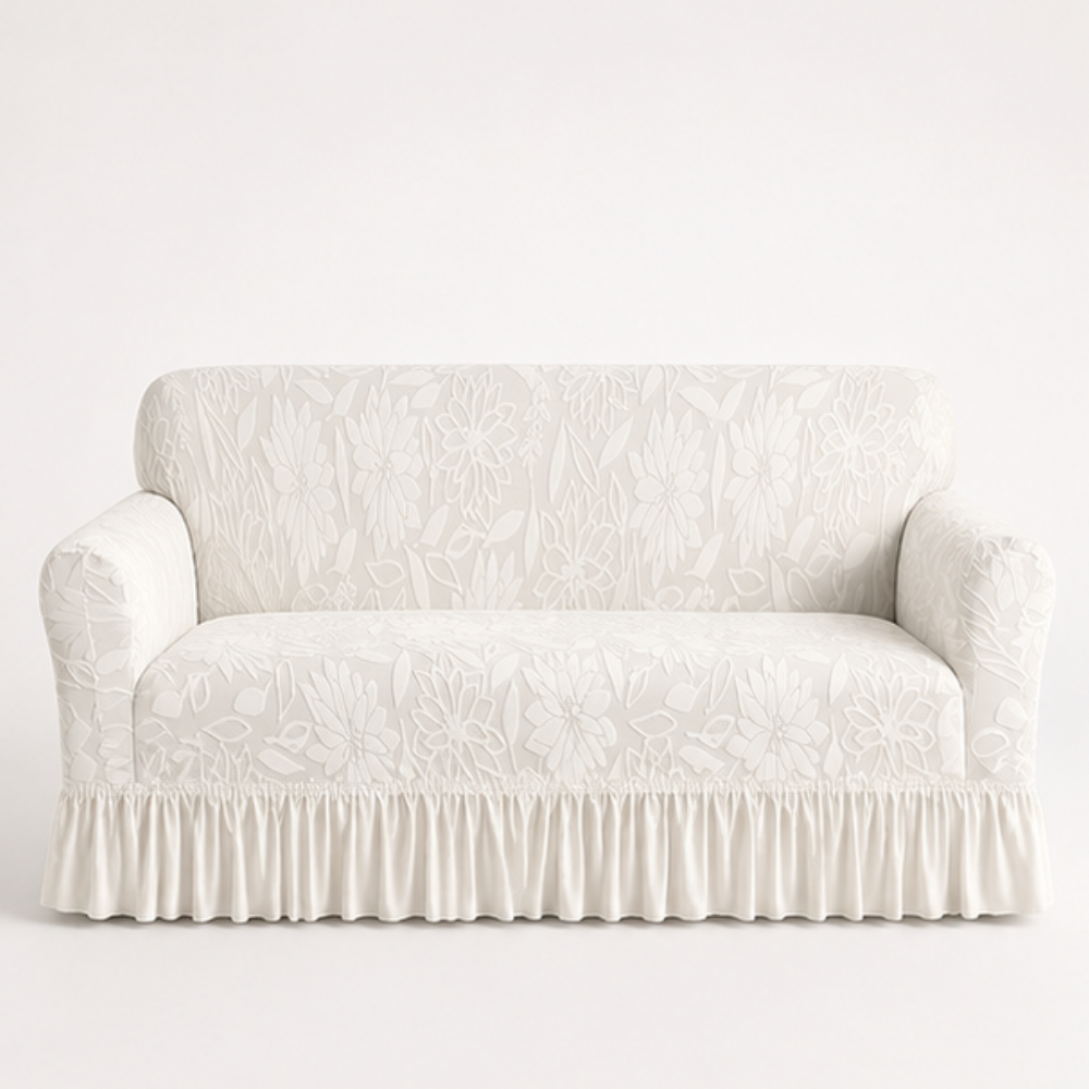 Snugstay – Non-Slip Jacquard Ruffle Skirt Sofa Cover
