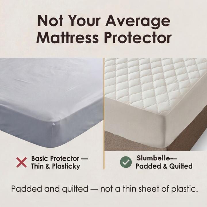 Slumbelle™ – Waterproof Quilted Mattress Cover & Pillowcase Set