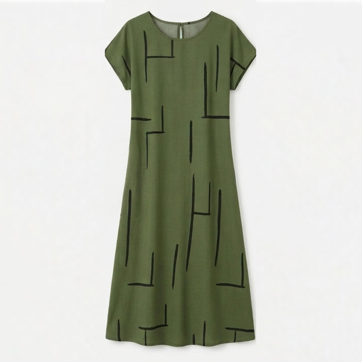 Linara – Women's Abstract Print Summer Shift Dress