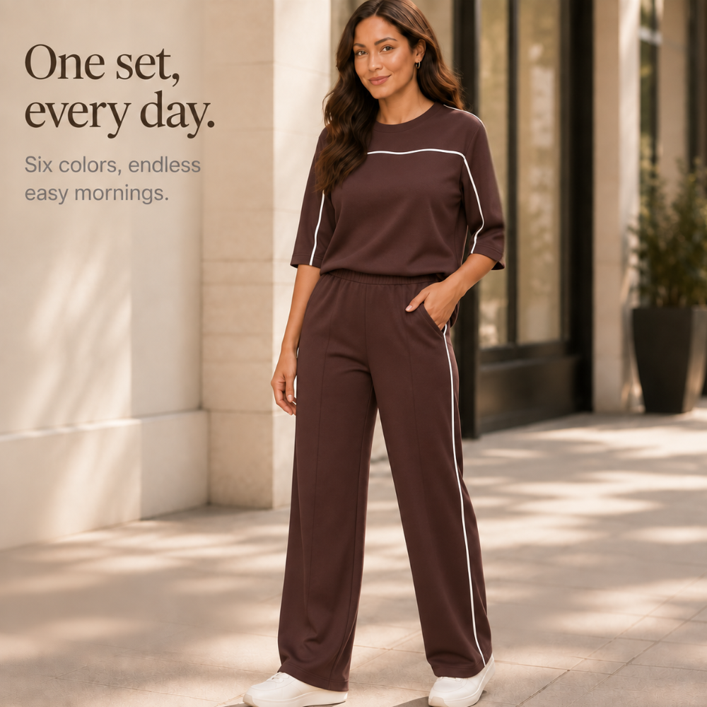 Wearbella – Relaxed Fit Matching Top And Pants Set