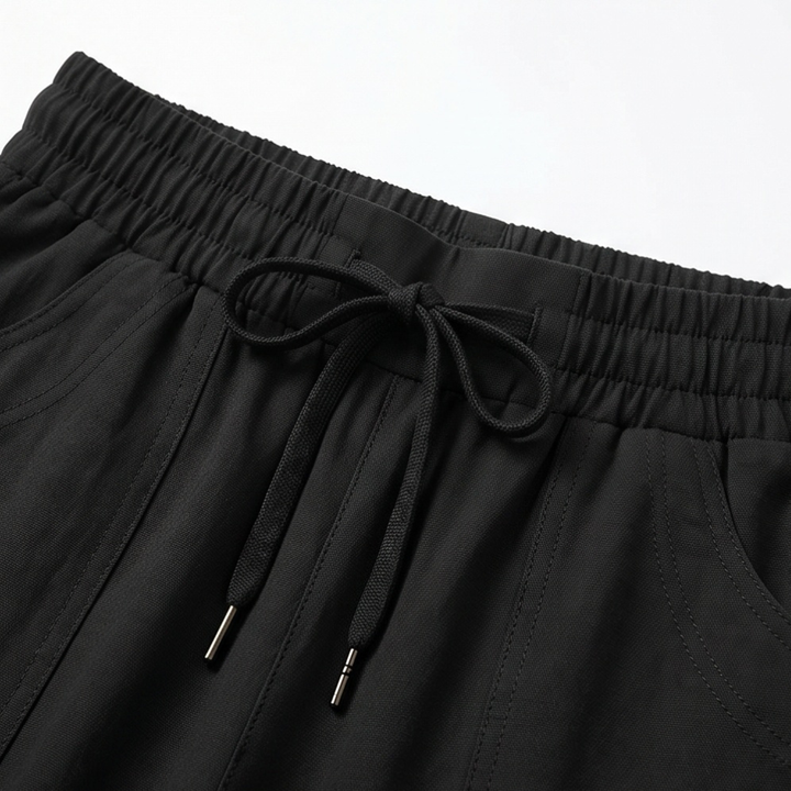 Lounella – Women's Soft Cropped Wide-Leg Pants
