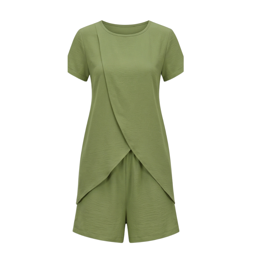 Solenza™ – Tulip-Hem Two-Piece Summer Set