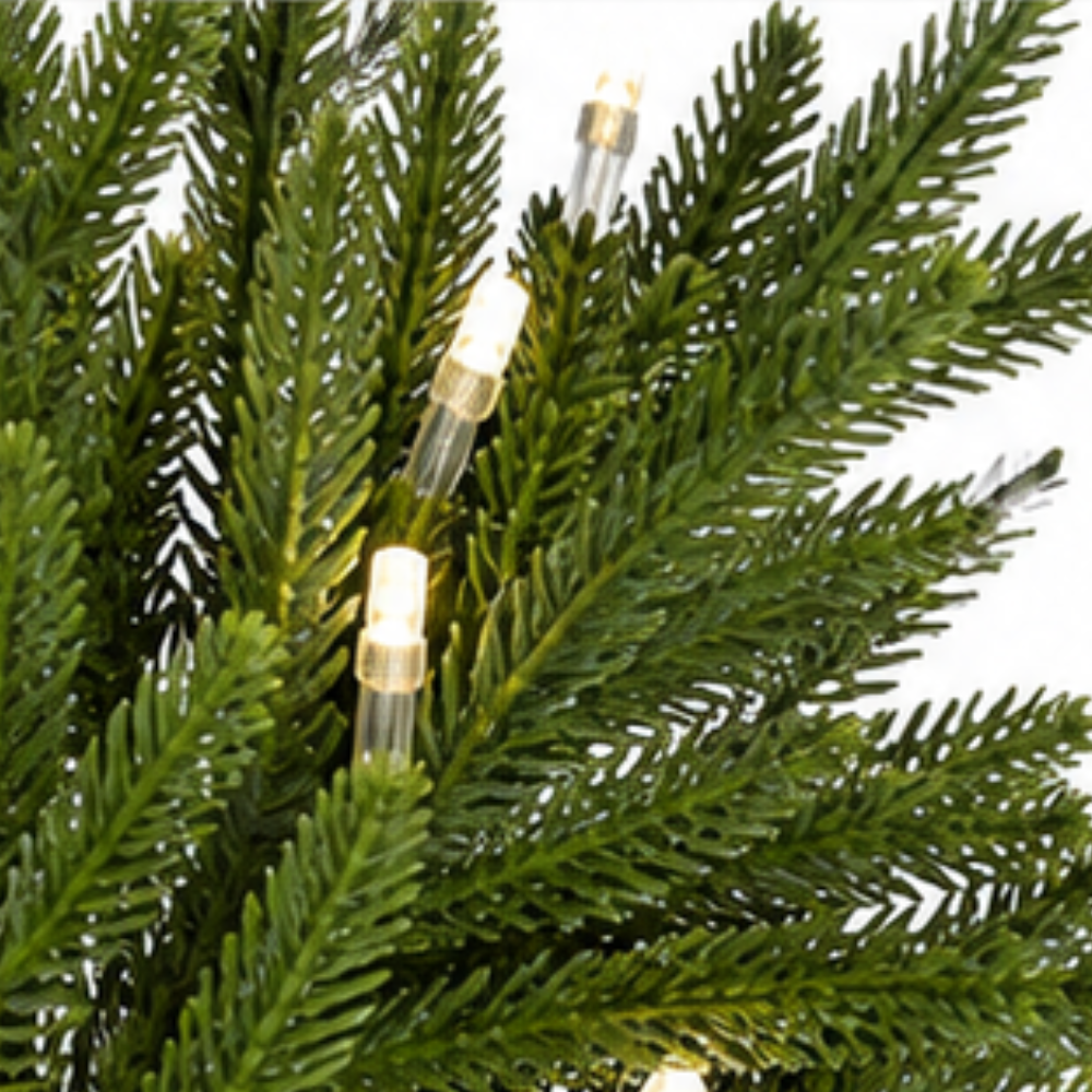 Duskglow – Lit Pine Branches That Spread Warmth, Not Clumps