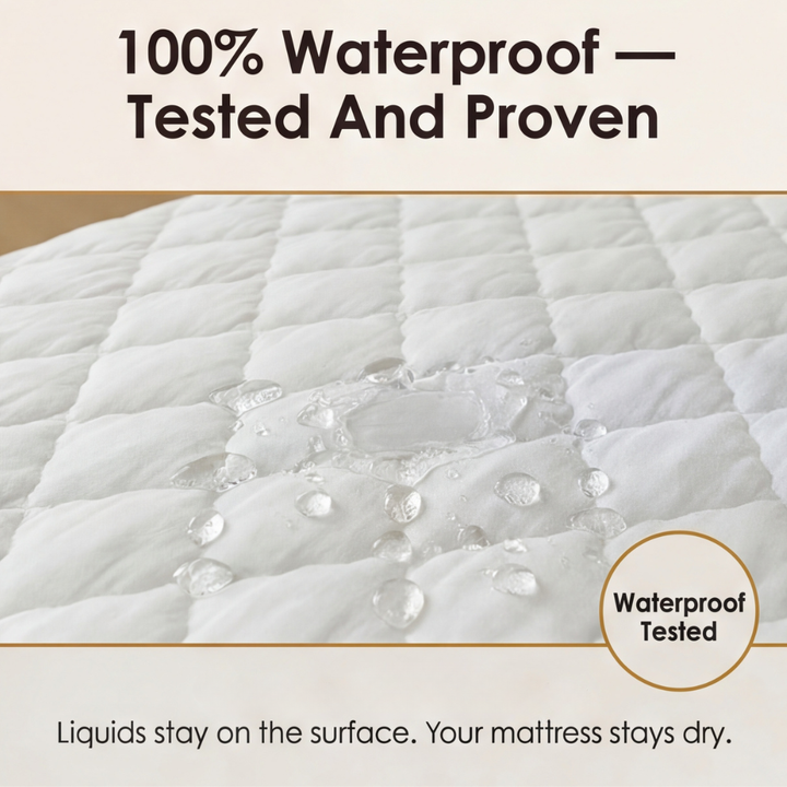 Slumbelle™ – Waterproof Quilted Mattress Cover & Pillowcase Set