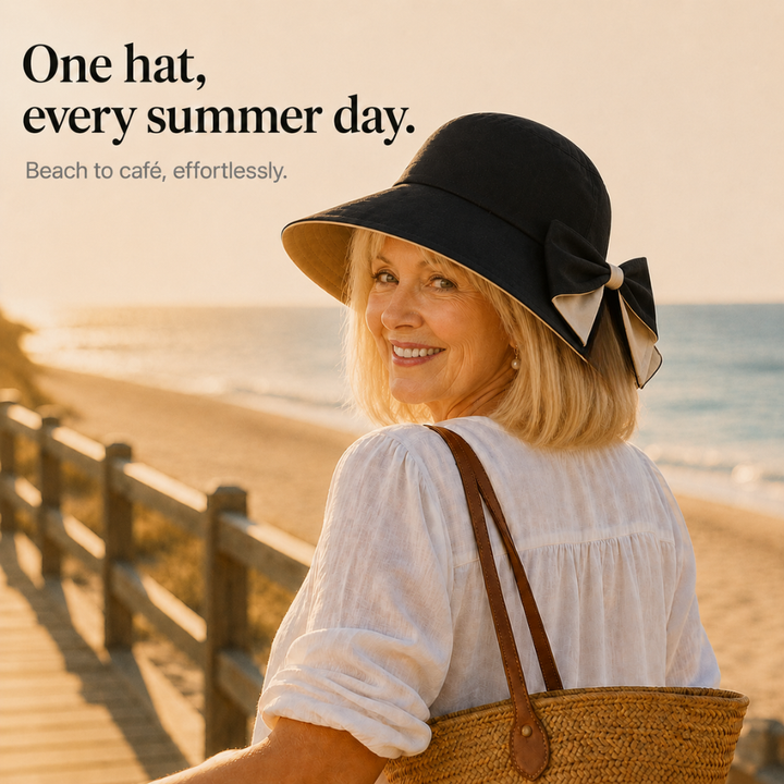 Wearbella – Bowknot Wide Brim Packable Sun Hat