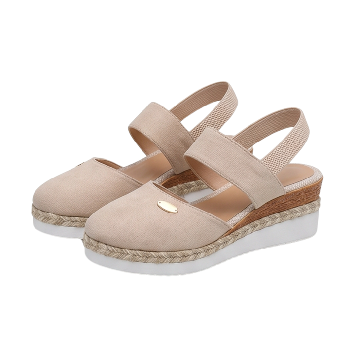 Stepwell – Cushioned espadrille wedge sandals